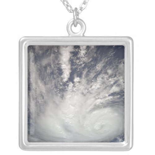 Hurricane Bertha Silver Plated Necklace