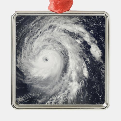 Hurricane Bill in the Atlantic Ocean Metal Ornament