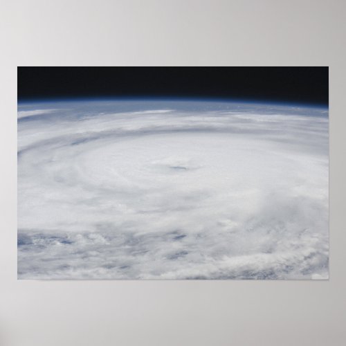 Hurricane Bill in the Atlantic Ocean Poster