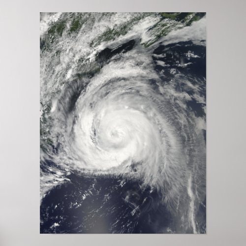 Hurricane Bill off the East Coast Poster