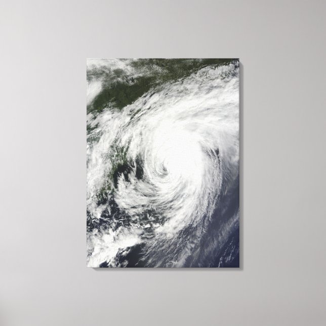 Hurricane Bill over Nova Scotia Canvas Print (Front)