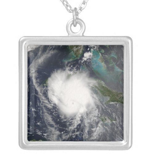 Hurricane Charley 2 Silver Plated Necklace