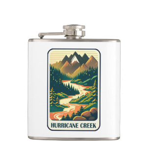 Hurricane Creek Arkansas Colors Flask
