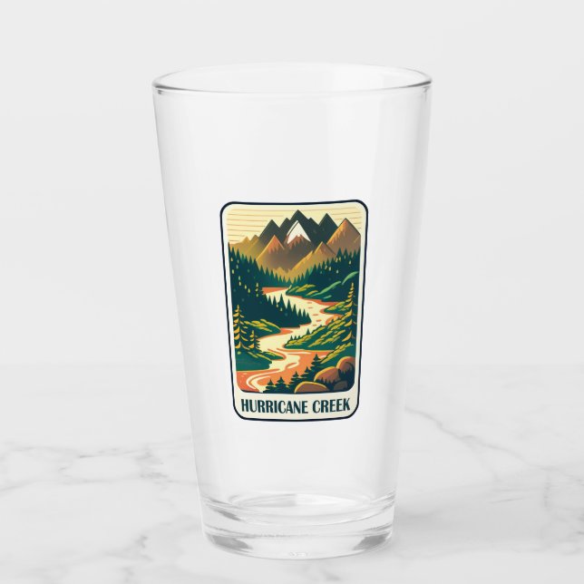 Hurricane Creek Arkansas Colors Glass (Front)