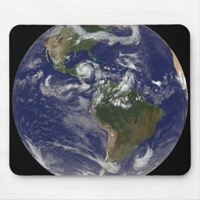 Hurricane Dean Approaches Yucatan Peninsula Mouse Pad (Front)