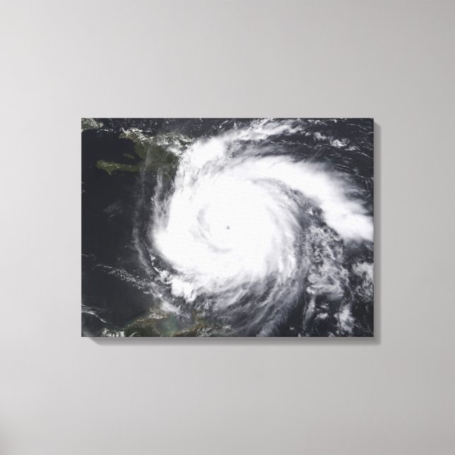 Hurricane Dean in the Atlantic and Carribbean Canvas Print (Front)