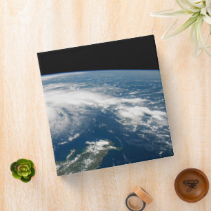 Hurricane Dorian Over The Atlantic Ocean. 3 Ring Binder