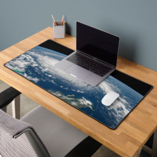 Hurricane Dorian Over The Atlantic Ocean. Desk Mat