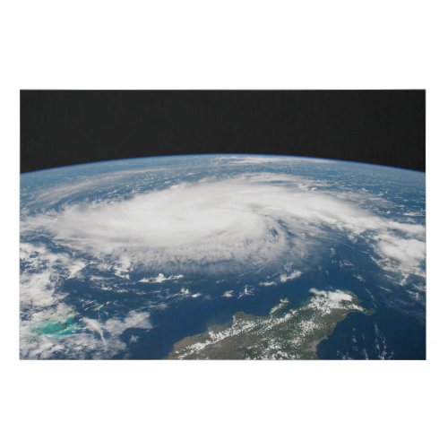 Hurricane Dorian Over The Atlantic Ocean Faux Canvas Print