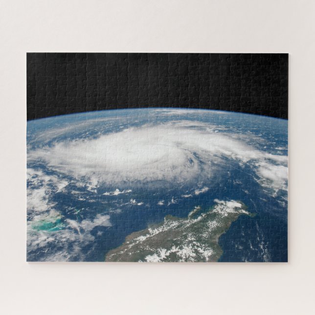 Hurricane Dorian Over The Atlantic Ocean. Jigsaw Puzzle (Horizontal)