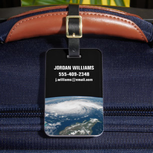 Hurricane Dorian Over The Atlantic Ocean. Luggage Tag