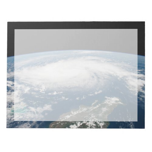 Hurricane Dorian Over The Atlantic Ocean Notepad