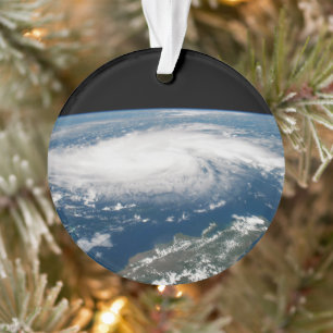 Hurricane Dorian Over The Atlantic Ocean. Ornament