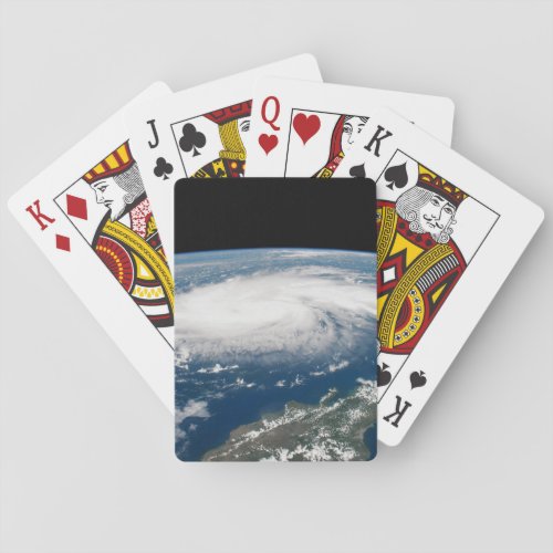 Hurricane Dorian Over The Atlantic Ocean Poker Cards