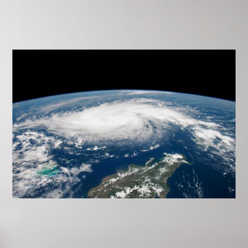 Hurricane Dorian Over The Atlantic Ocean Poster
