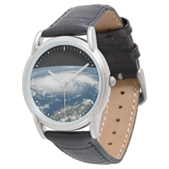 Hurricane Dorian Over The Atlantic Ocean. Watch (Angled)