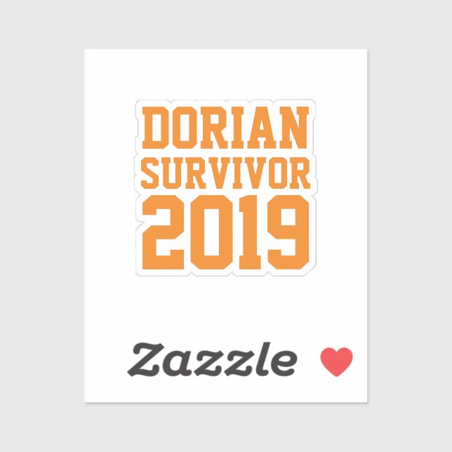 Hurricane Dorian Survivor Sticker (Sheet)