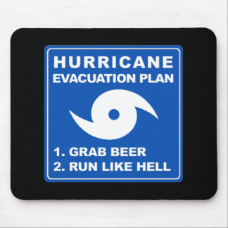 Hurricane Evacuation Plan Mouse Pad