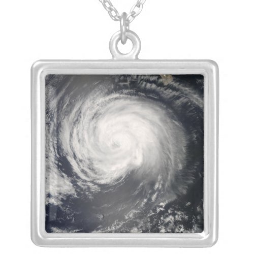 Hurricane Fausto Silver Plated Necklace