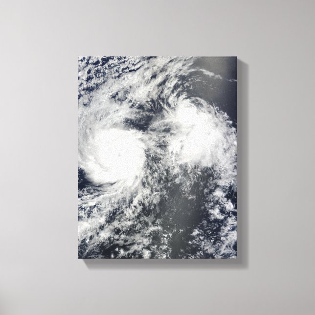 Hurricane Felicia and Storm Enrique east of Haw Canvas Print (Front)