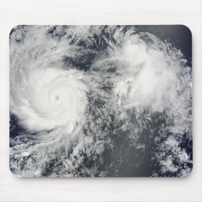 Hurricane Felicia and Storm Enrique east of Haw Mouse Pad (Front)