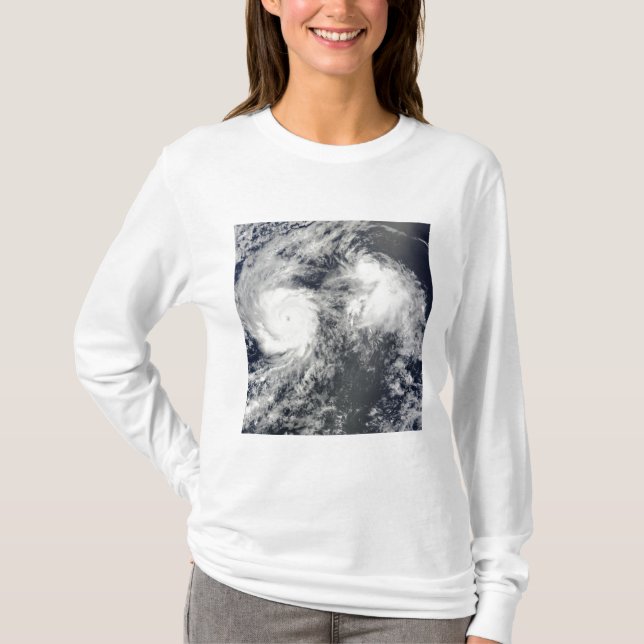 Hurricane Felicia and Storm Enrique east of Haw T-Shirt (Front)