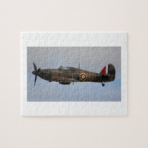 Hurricane Fighter aircraft WWII military plane Jigsaw Puzzle