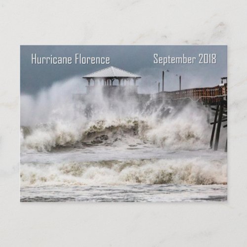 Hurricane Florence North Carolina Postcard