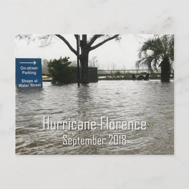Hurricane Florence Wilmington NC Postcard | Zazzle