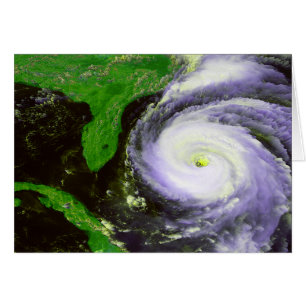 Hurricane Fran Off Florida - 1996 Satellite Image Cards