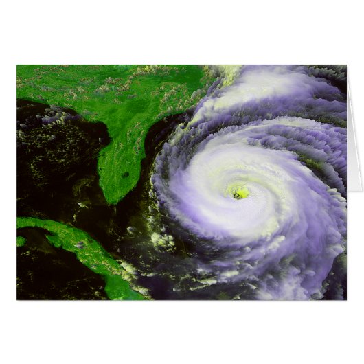 Hurricane Fran Off Florida - 1996 Satellite Image Cards (Front Horizontal)