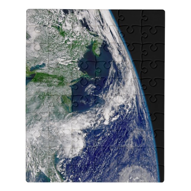 Hurricane Frances On A Partial Earth. Jigsaw Puzzle (Puzzle Vertical)