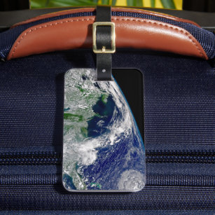 Hurricane Frances On A Partial Earth. Luggage Tag