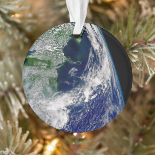Hurricane Frances On A Partial Earth. Ornament