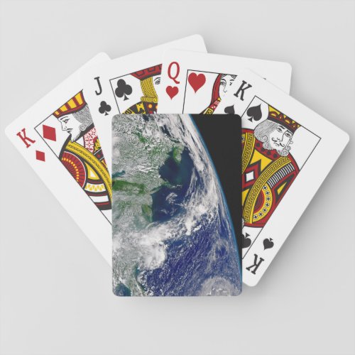 Hurricane Frances On A Partial Earth Poker Cards