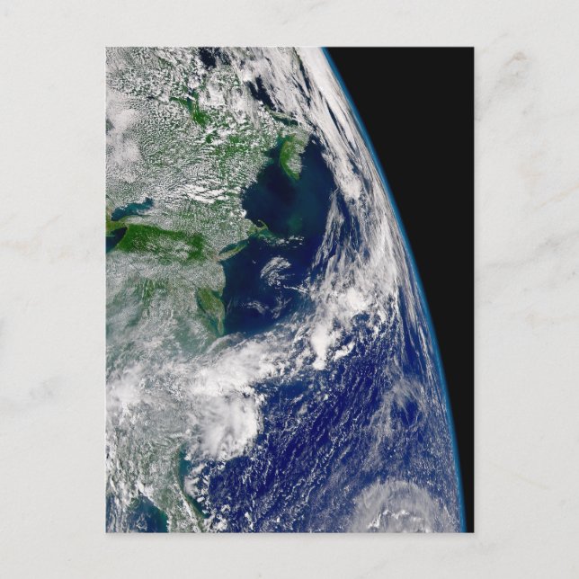Hurricane Frances On A Partial Earth. Postcard (Front)