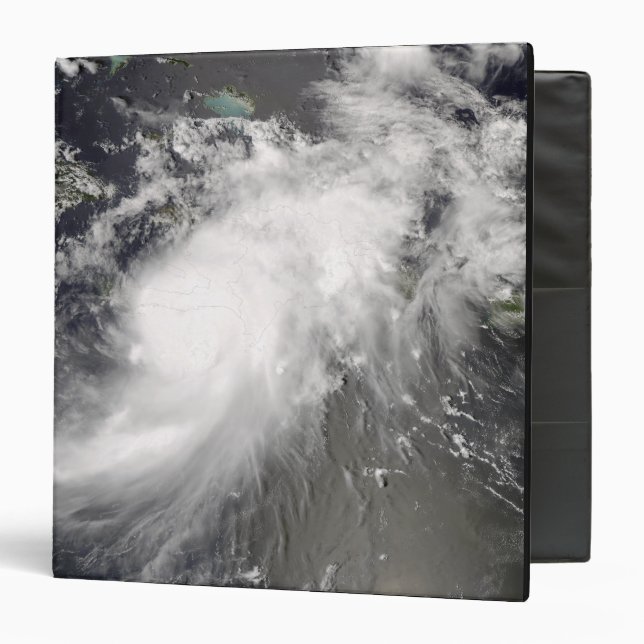 Hurricane Gustav over Hispaniola 3 Ring Binder (Front/Inside)