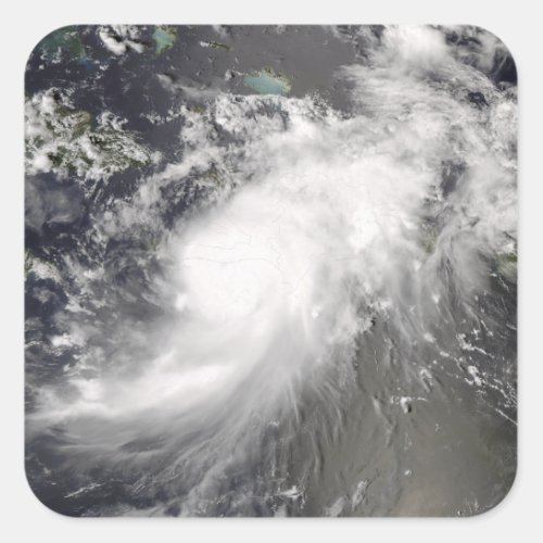 Hurricane Gustav over Hispaniola Square Sticker