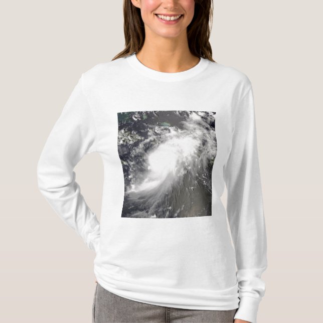 Hurricane Gustav over Hispaniola T-Shirt (Front)