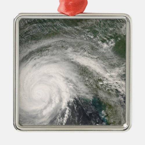 Hurricane Gustav over Louisiana Metal Ornament