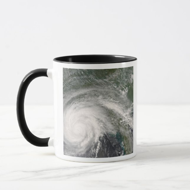 Hurricane Gustav over Louisiana Mug (Left)