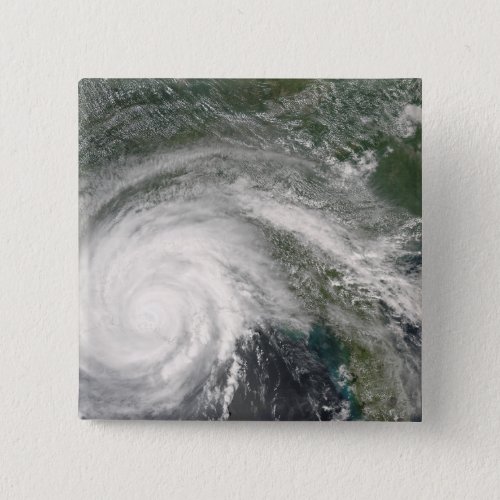 Hurricane Gustav over Louisiana Pinback Button