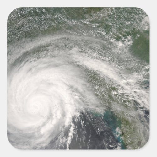 Hurricane Gustav over Louisiana Square Sticker