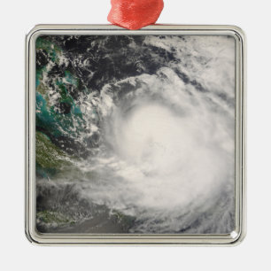Hurricane Hanna over the Bahamas Metal Ornament