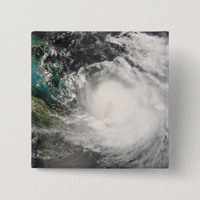 Hurricane Hanna over the Bahamas Pinback Button (Front)