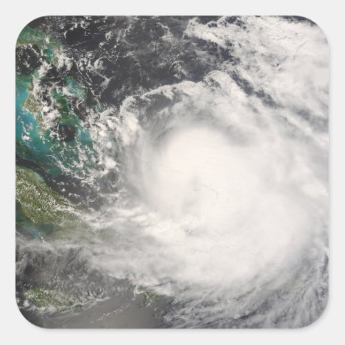 Hurricane Hanna over the Bahamas Square Sticker