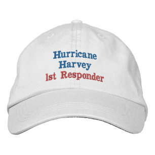 Hurricane Harvey 1st Responder Embroidered Baseball Cap