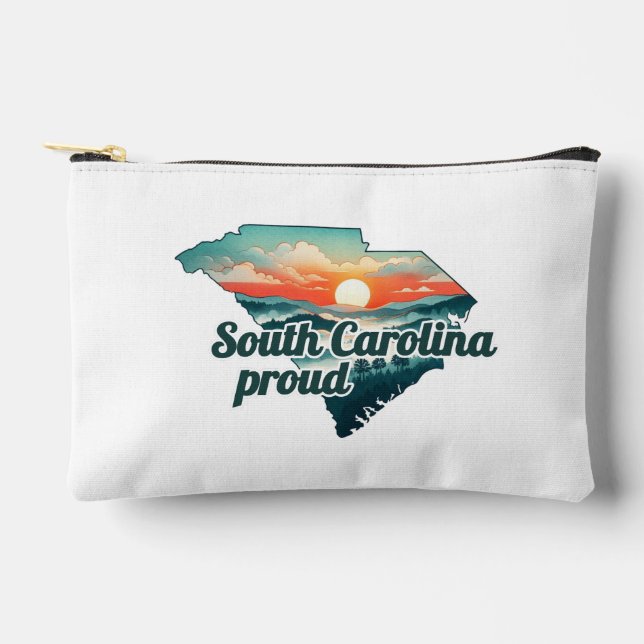 Hurricane Helene Fundraiser South Carolina Strong Accessory Pouch (Front)