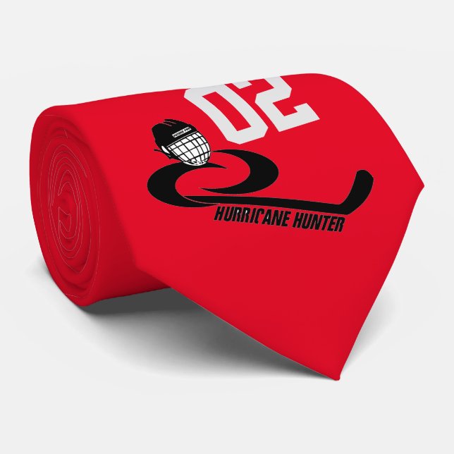 Hurricane HUNTER Customizable Team Hockey Tie (Rolled)
