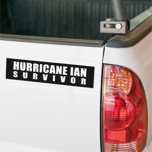 Hurricane Ian Survivor Bumper Sticker